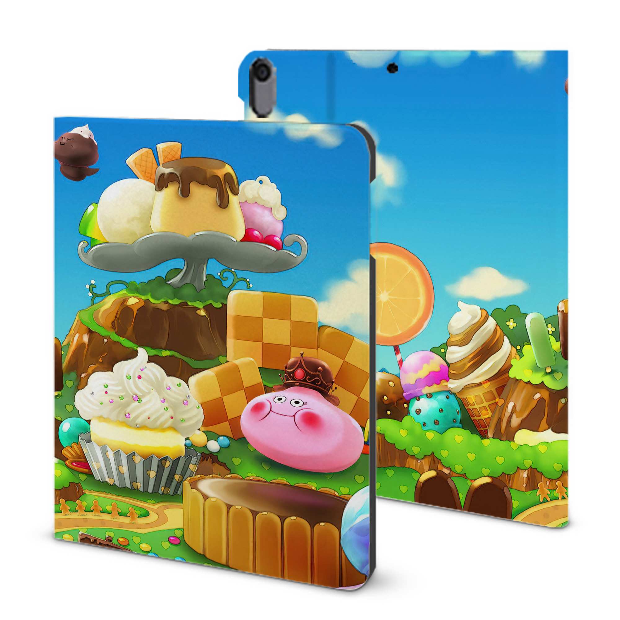 （画像用） ドラゴンクエスト Doragon Kuesuto Dragon Quest IPad ケース ブック型 PUレザー TPU 耐衝撃 軽量 薄型 ペン収納なし 全面保護 IPad 各モデル対応